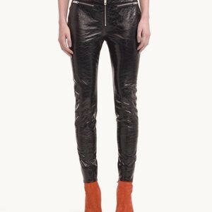 Rag & Bone Size 12 Ryder Crinkle Lamb Leather Pants - Excellent Condition